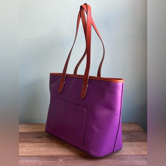 Dooney & Bourke Coated Canvas and Leather Bag - Picture 5 of 10